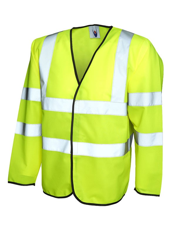 Beeswift High Visibility Long Sleeve Jerkin Saturn Yellow L PKJENGL