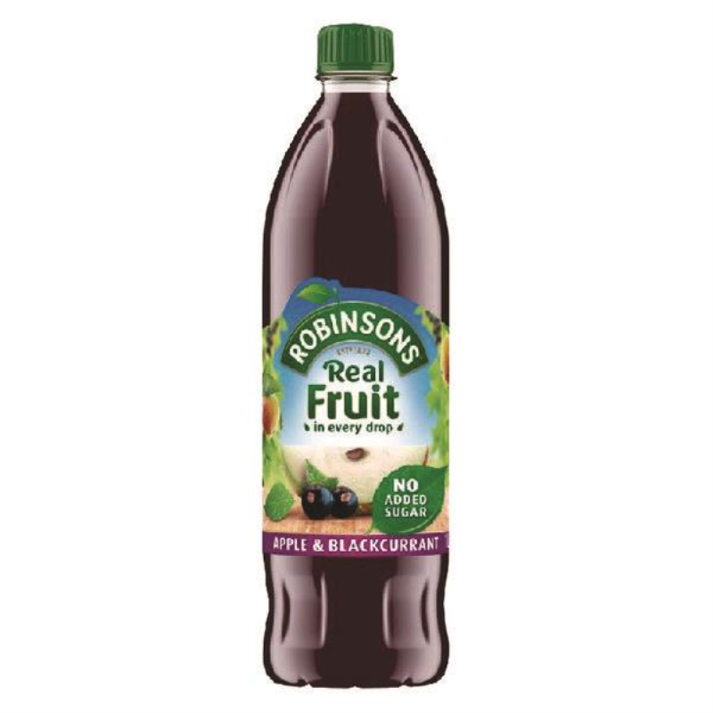 Robinsons Apple/Blackcurrant Squash No Added Sugar 1 Litre 402013
