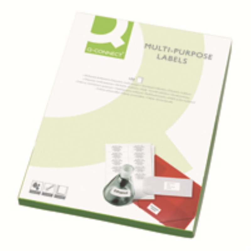 Q-Connect Multipurpose Labels 139x99mm 4 Per Sheet White (400 Pack) 9670055