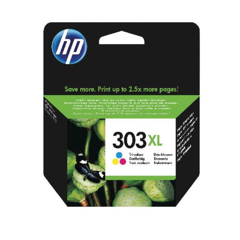 HP 303XL Original Ink Cartridge High Yield Tri-color T6N03AE