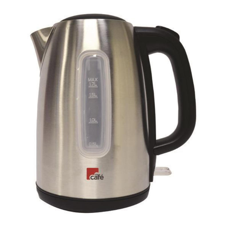 MyCafe Brushed Stainless Steel 1.7 Litre Jug Kettle EV7710