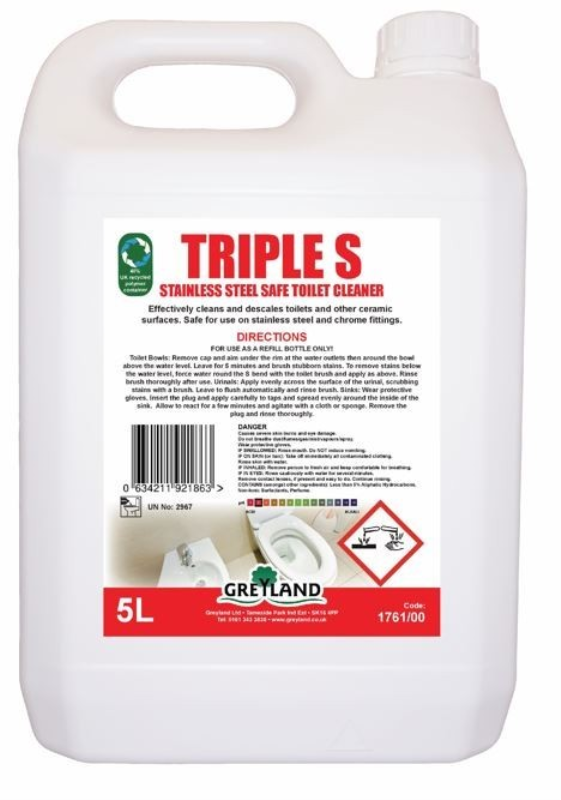 Triple S Toilet Cleaner & Descaler - 5L Concentrated