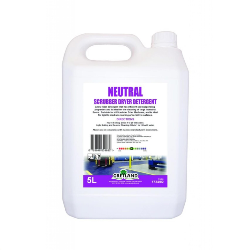 Mop & Scrubber Dryer Neutral Floor Cleaner 5L