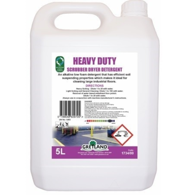 Heavy Duty Scrubber Dryer Detergent - 5L