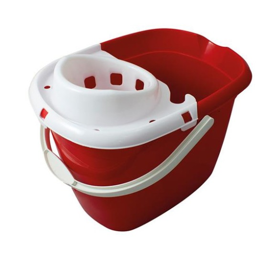 Standard 15L Mop Bucket & Wringer Red