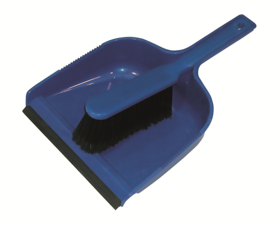Blue Dustpan & Brush Set Soft