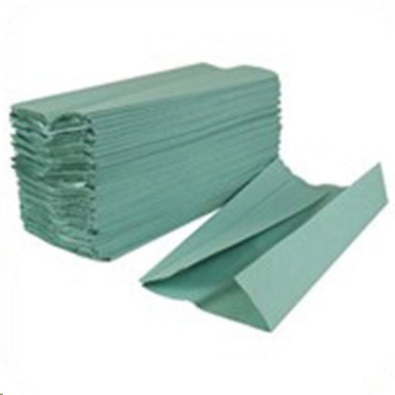 Z-Fold / Multi Fold Hand Towel  Green 1 Ply Recycled 1x3000