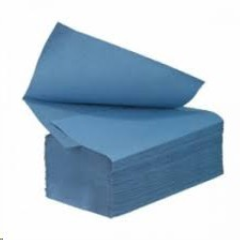 V-Fold Hand Towel Blue 1 Ply Recycled 12x300