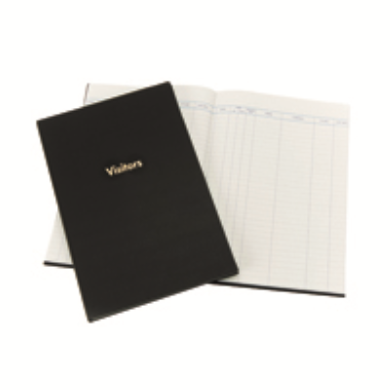 Exacompta Guildhall Company Visitors Book 160 Pages Black 1809