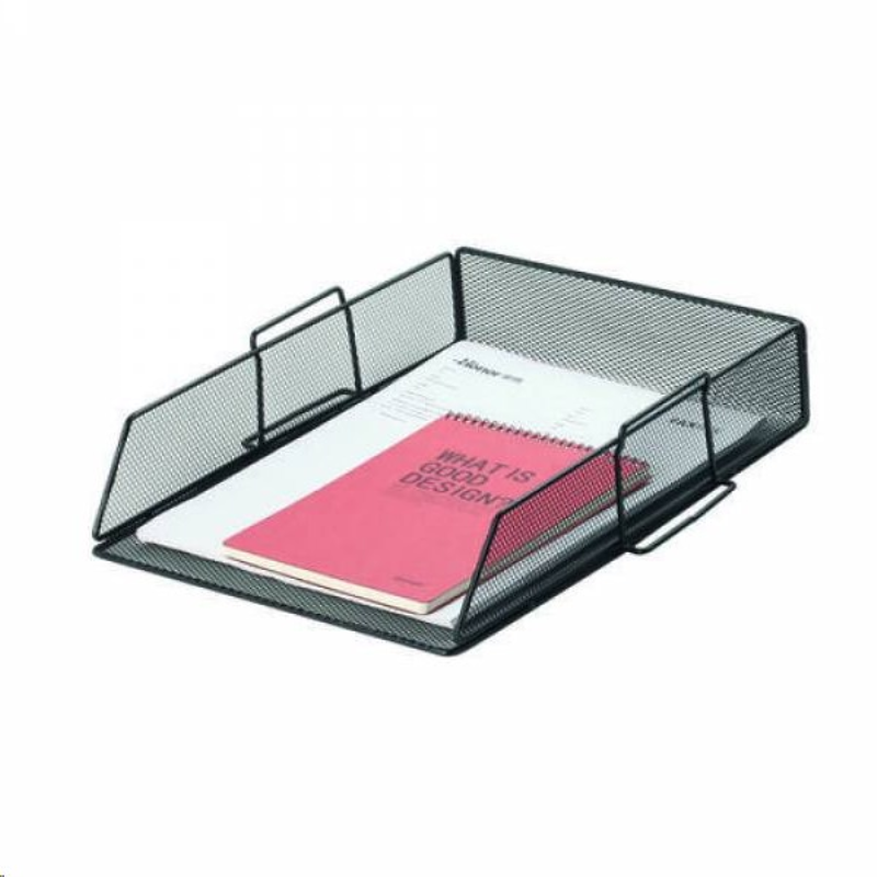 Q-Connect Stackable Letter Tray Black KF17293