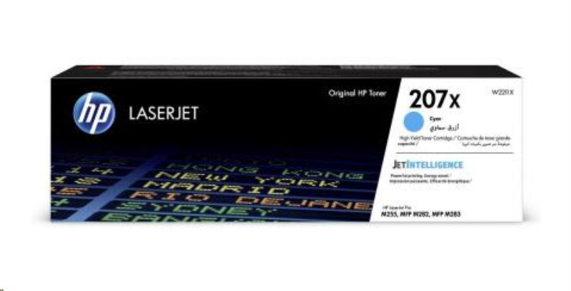 HP 207X Original LaserJet Toner Cartridge High Yield Cyan W2211X
