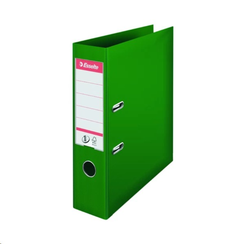 Esselte No 1 Lever Arch File Slotted 75mm A4 Green (Pack of 10) 811360