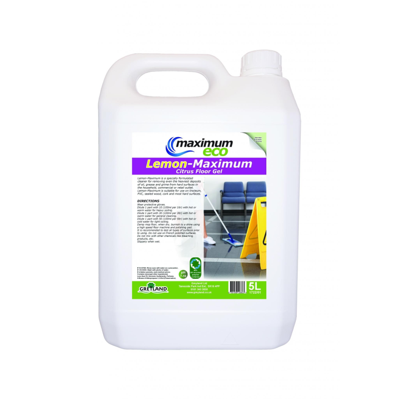 Maximum Eco Lemon Floor Gel 5Litre