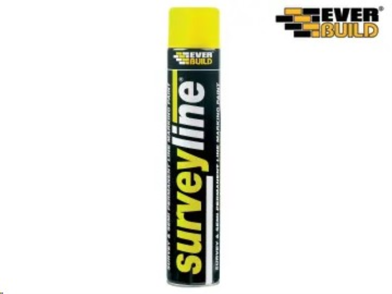 Everbuild Sika Survey Line® Marker Spray Yellow 700ml