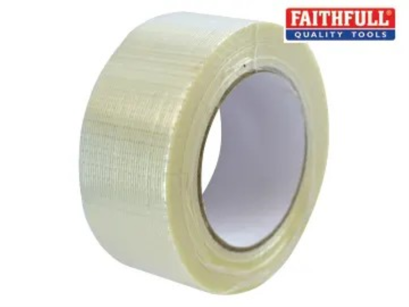 Faithfull Reinforced Crossweave Tape 50mm x 50m