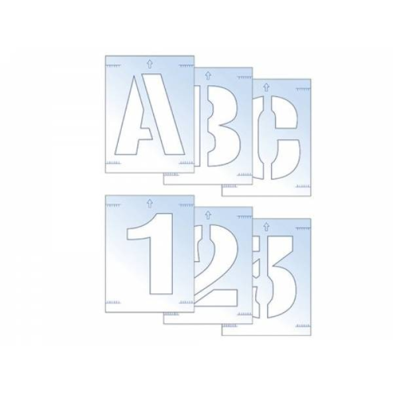 Scan Letter & Number Stencil Kit 100mm