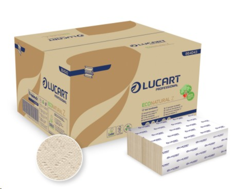 EcoNatural Z-Fold Towel  Natural 2 Ply Fibrepack 225mm x 240mm x   Pk 15x200