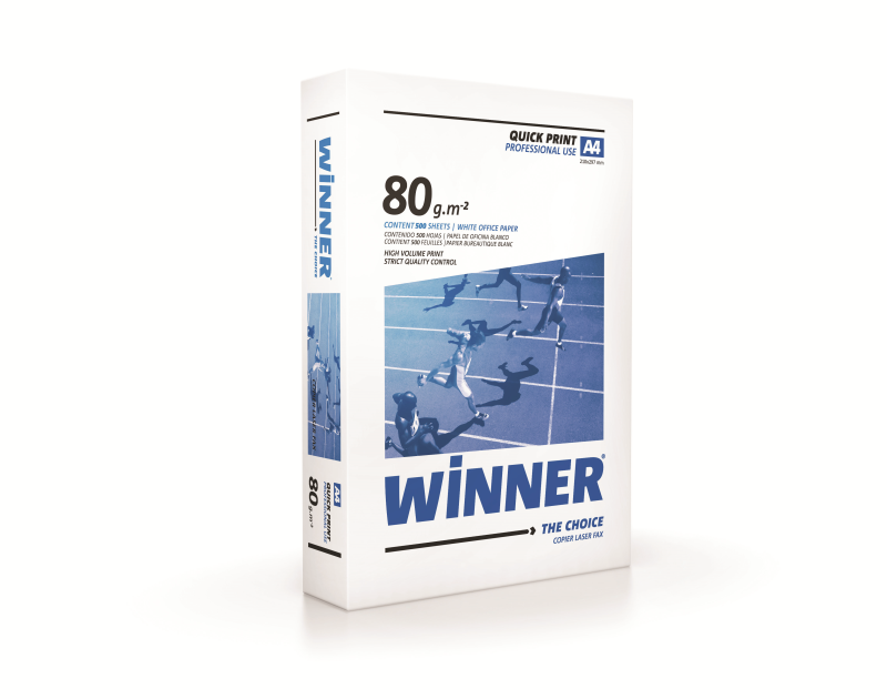 Winner Copier Paper A4 210x297mm 80Gm2 Pack of 500 (Pack of 2500)