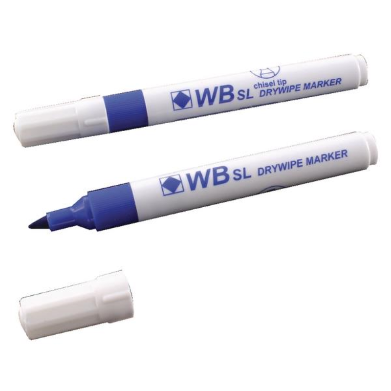 Blue Whiteboard Markers Chisel Tip (Pack of 10) WX26036