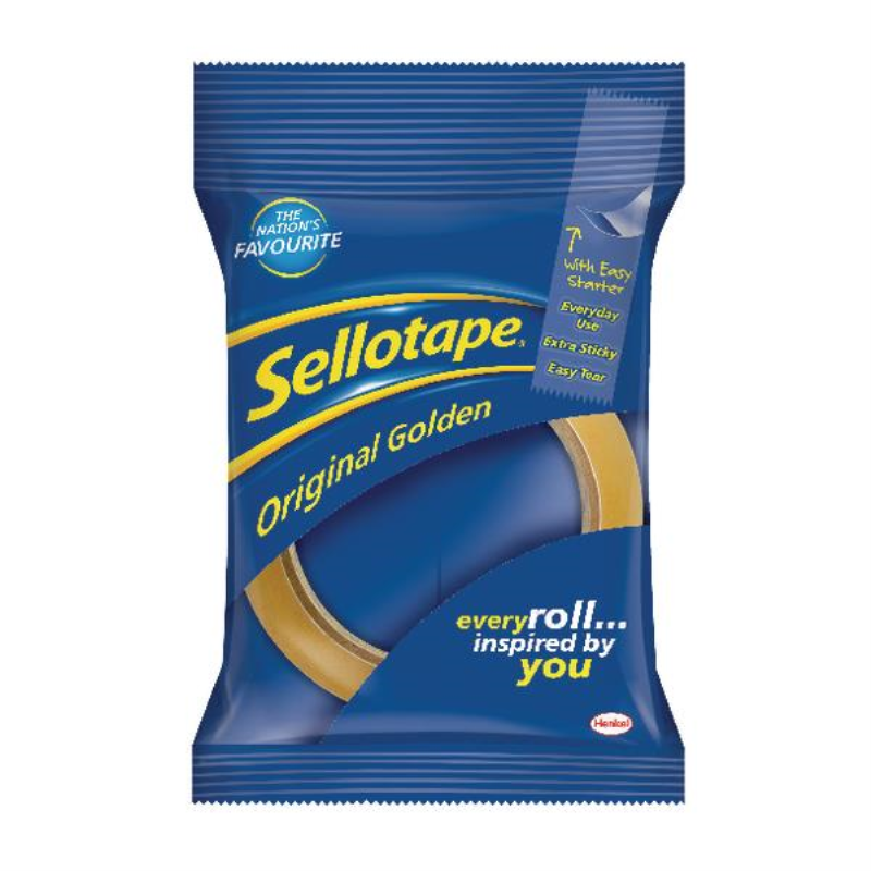 Sellotape Original Golden Tape 18mmx66m (16 Pack) 1443252