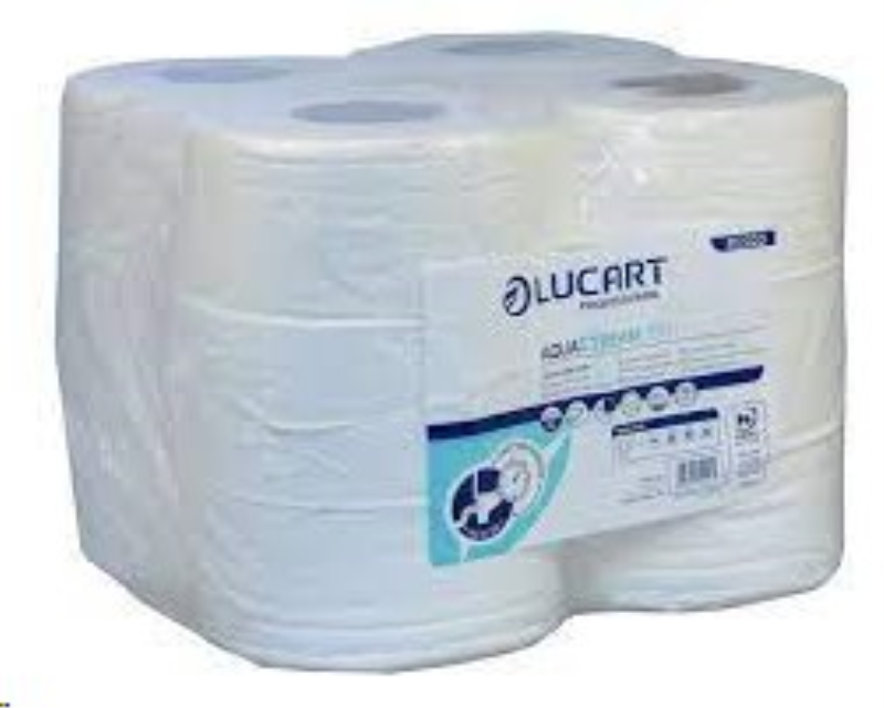 Aquastream Dissolvable Mini Jumbo Toilet Roll White 2 Ply 12x150M