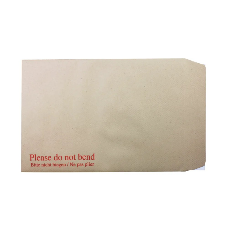 Q-Connect C4 Envelopes Board Backed Peel and Seal 115gsm Manilla (Pack of 125) KF3521