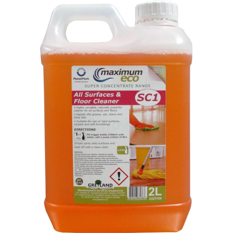 SC1 Super Concentrate Floor & Hard Surface Cleaner 2 Litre