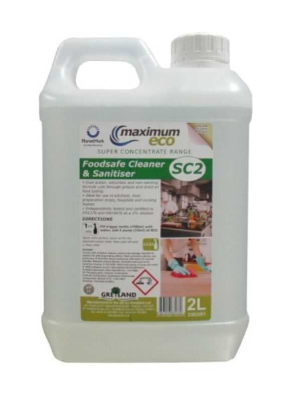 SC2 Super Concentrate Foodsafe Cleaner & Sanitiser 2 Litre