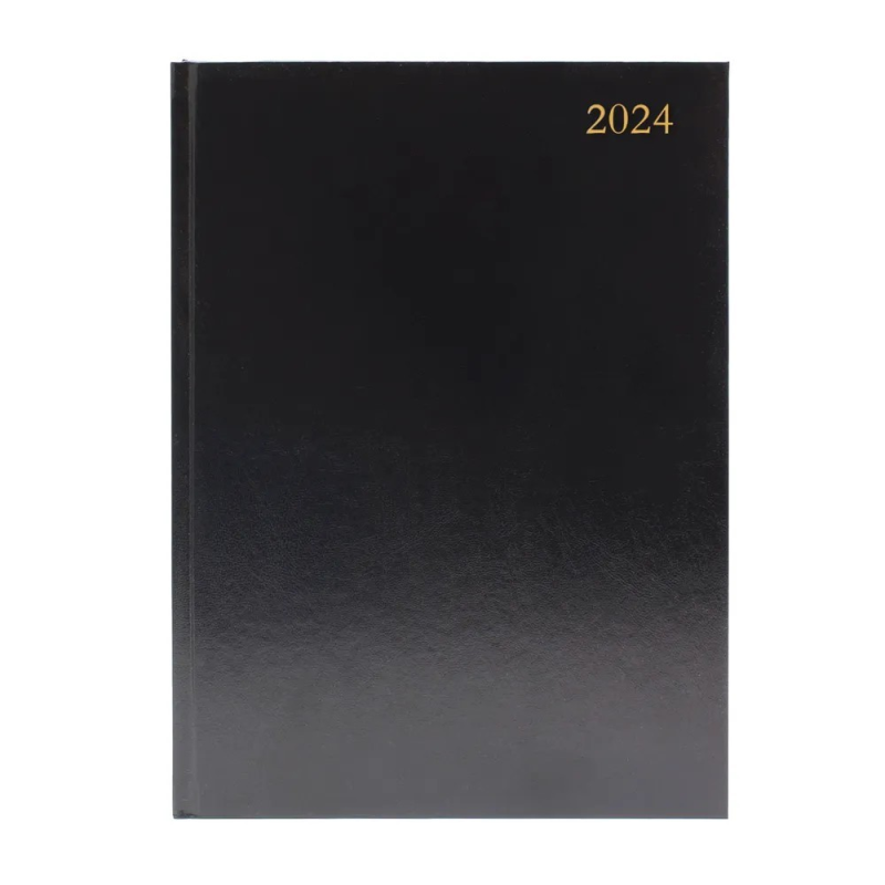 Desk Diary Week To View A5 Black 2024 KFA53BK24