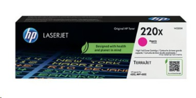 HP 220X Original LaserJet Toner Cartridge High Yield Magenta W2203X