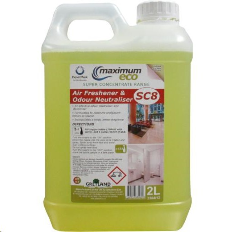 SC8 Air Freshener & Odour Neutraliser Super Concentrate 2Litre