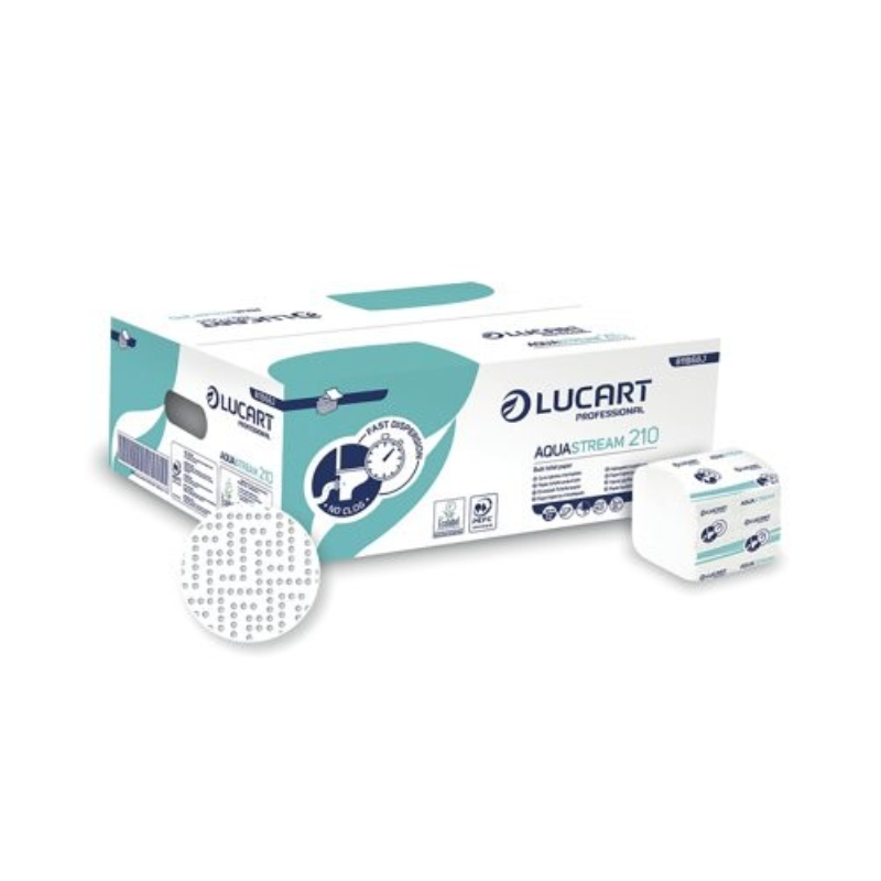 AquaStream Dissolvable 2ply Bulk Pack Toilet Tissue 40x210sheets