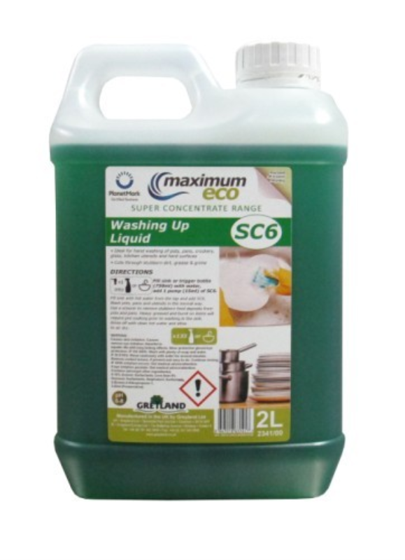 SC6 Super Concentrate Washing Up Liquid 2Litre