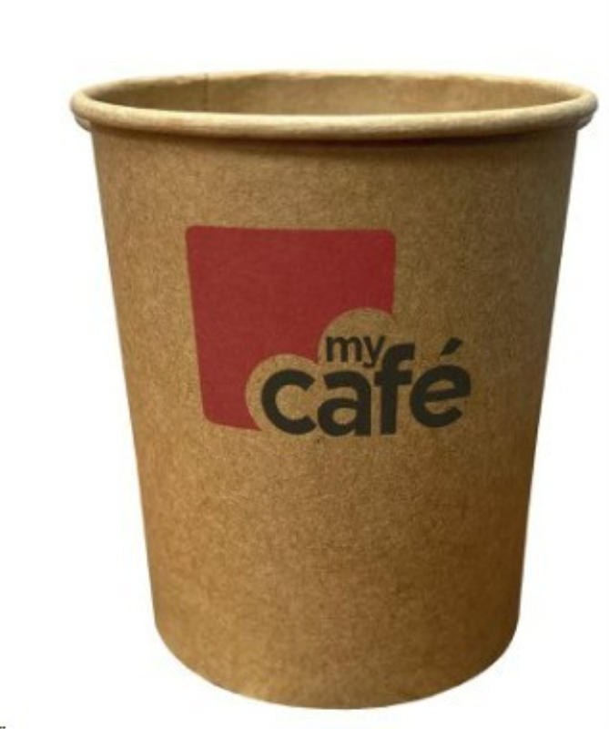 Mycafe Kraft 8oz Single Wall Hot Cups (Pack of 50) MYC12081