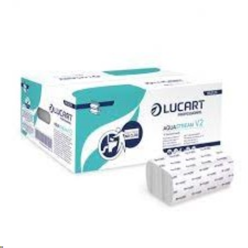 Aquastream Dissolvable V-Fold Hand Towel 2ply White 1x3630sheets