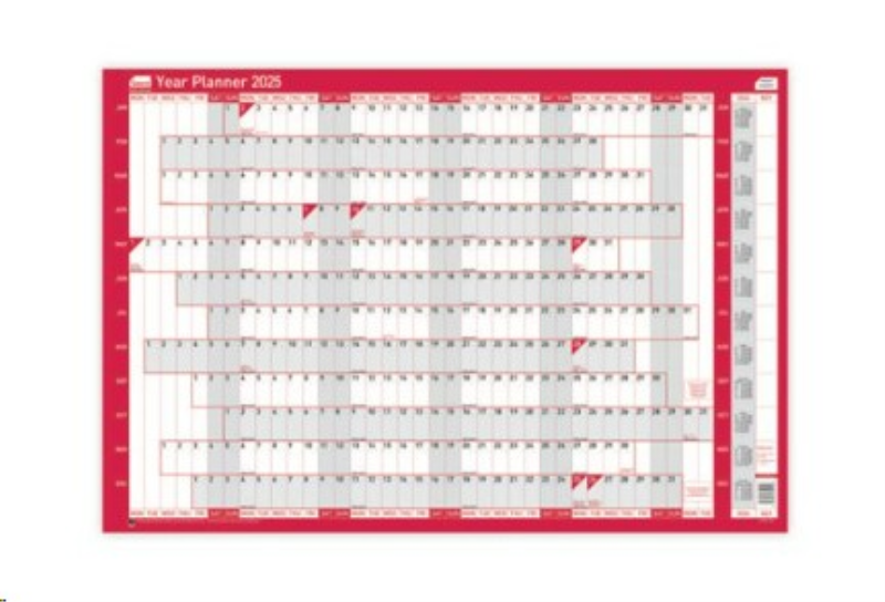Sasco Year Planner Mounted 2025 SY1077125