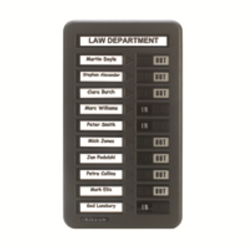 Indesign Grey In/Out Board Single Column 10 Names WPIT10I